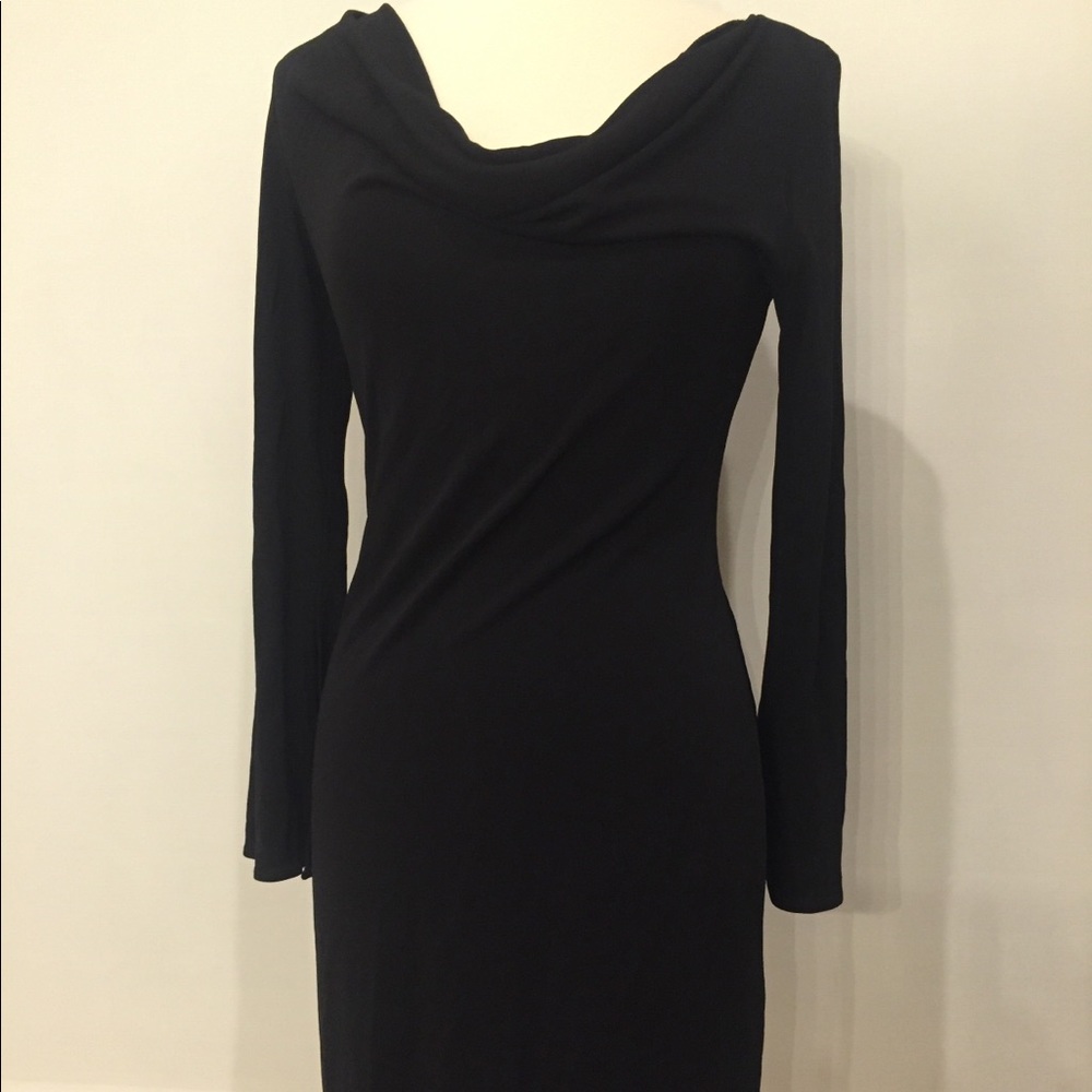 BCBG Midi Black Dress